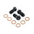 Stainless Steel Banjo Bolt Single M10x(1.25mm) Race Spec Front Caliper Pack x3 Black Stainless Steel Banjo Bolt Single M10x(1.25mm) Race Spec Front Caliper Pack x3 Black