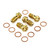 Stainless Steel Banjo Bolt Single M10x(1.25mm) Race Spec Rear Caliper Pack x4 Gold Stainless Steel Banjo Bolt Single M10x(1.25mm) Race Spec Rear Caliper Pack x4 Gold