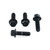 Stainless Steel Brake & Clutch Lever Pinch Bolts Black