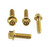 Stainless Steel Brake & Clutch Lever Perch Pinch Bolt Kit Gold