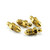 Stainless Steel Bleed Nipple M10x(1.00mm) Rear Brake Master Cylinder Pack x4 Gold Stainless Steel Bleed Nipple M10x(1.00mm) Rear Brake Master Cylinder Pack x4 Gold