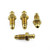 Stainless Steel Bleed Nipple M7x(1.00mm) Clutch Pack x4 Gold Stainless Steel Bleed Nipple M7x(1.00mm) Clutch Pack x4 Gold