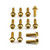 Stainless Steel Disc Bolt Flanged Hex M6 x 20mm Front Pack x12 Gold Stainless Steel Disc Bolt Flanged Hex M6 x 20mm Front Pack x12 Gold