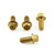 Stainless Steel Disc Bolts Rear M6x15mm Pack x4 Gold Stainless Steel Disc Bolts Rear M6x15mm Pack x4 Gold