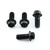 Stainless Steel Disc Bolts Front M8x20mm Pack x4 Black Stainless Steel Disc Bolts Front M8x20mm Pack x4 Black