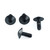 Stainless Steel Exhaust Heat Shield Mount Bolts Black