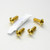 Stainless Steel Rider Footrest Adjuster Bolt Kit Gold