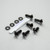 Stainless Steel Rider & Pillion Footrest Hanger Bolt Kit Black