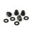 Stainless Steel Mirror Mounting Nuts Black
