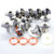 Stainless Steel Complete Set 8 Top Cam Cover/4 Side Cam Stainless Steel Complete Set 8 Top Cam Cover/4 Side Cam