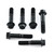 Stainless Steel Top & Bottom Yoke Pinch Set Black