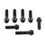 Stainless Steel Top & Bottom Yoke Pinch Set Black