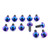 Titanium Disc Bolt To Fit Honda M6x17mm Pack x12 Purple Haze