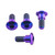 Titanium Disc Bolt To Fit Suzuki M8x22mm Pack x4 Purple Haze