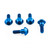 Titanium Disc Bolt To Fit Yamaha M6x20mm Pack x5 Blue Titanium Disc Bolt To Fit Yamaha M6x20mm Pack x5 Blue