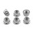 Titanium Sprocket Nuts M10x(1.00mm) Bi-Hex Lock Pack x6