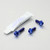 Titanium ABS Sensor Mount Bolt Kit Front & Rear Blue