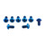 Titanium ABS Sensor Ring Mount Bolt Kit Front & Rear Blue