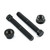 Titanium Axle Adjuster Bolt & Nut Kit M8x(1.25mm)x55mm Black Titanium Axle Adjuster Bolt & Nut Kit M8x(1.25mm)x55mm Black