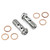 Titanium Banjo Bolt Double M10x(1.25mm) Rear Brake Caliper Race Spec Pack x2 Titanium Banjo Bolt Double M10x(1.25mm) Rear Brake Caliper Race Spec Pack x2