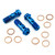 Titanium Banjo Bolt Double M10x(1.25mm) Rear Brake Caliper Race Spec Pack x3 Blue Titanium Banjo Bolt Double M10x(1.25mm) Rear Brake Caliper Race Spec Pack x3 Blue