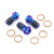 Titanium Banjo Bolt Single M10x(1.00mm) Rear Brake Caliper Race Spec Pack x3 Purple Haze