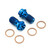 Titanium Banjo Bolt Single M10x(1.25mm) Race Spec Pack x2 Blue Titanium Banjo Bolt Single M10x(1.25mm) Race Spec Pack x2 Blue