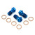 Titanium Banjo Bolt Single M10x(1.25mm) Race Spec Pack x3 Blue Titanium Banjo Bolt Single M10x(1.25mm) Race Spec Pack x3 Blue