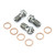 Titanium Banjo Bolt Single M10x(1.25mm) Front Brake Caliper Race Spec Pack x3 Titanium Banjo Bolt Single M10x(1.25mm) Front Brake Caliper Race Spec Pack x3