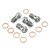 Titanium Banjo Bolt Single M10x(1.25mm) Race Spec Pack x4 Titanium Banjo Bolt Single M10x(1.25mm) Race Spec Pack x4