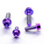 Titanium Brake & Clutch Lever Perch Pinch Bolt Kit Purple Haze