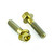 Titanium Brake & Clutch Lever Perch Pinch Bolt Kit Gold Titanium Brake & Clutch Lever Perch Pinch Bolt Kit Gold