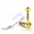 Titanium Brake & Clutch Lever Perch Pinch Bolt Kit DualDrive Gold Titanium Brake & Clutch Lever Perch Pinch Bolt Kit DualDrive Gold