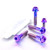 Titanium Brake & Clutch Lever Perch Pinch Bolt Kit DualDrive Purple Haze