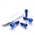 Titanium Brake & Clutch Lever Perch Pinch Bolt Kit DualDrive Blue