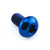 Titanium Button Head Bolt M5x(0.80mm)x10mm Torx Drive Blue Titanium Button Head Bolt M5x(0.80mm)x10mm Torx Drive Blue