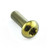 Titanium Button Head Bolt M5x(0.80mm)x15mm Torx Drive Gold Titanium Button Head Bolt M5x(0.80mm)x15mm Torx Drive Gold