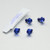 Titanium Disc & Caliper Guard Mount Bolts Blue