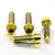 Titanium Clip-On / Handle Bar Mount Bolt Kit Gold Titanium Clip-On / Handle Bar Mount Bolt Kit Gold