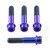 Titanium Clip-On / Handle Bar Mount Bolt Kit Flanged Socket Cap Race Spec Purple Haze Titanium Clip-On / Handle Bar Mount Bolt Kit Flanged Socket Cap Race Spec Purple Haze