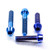 Titanium Clip-On / Handle Bar Mount Bolt Kit Blue Titanium Clip-On / Handle Bar Mount Bolt Kit Blue