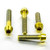Titanium Clip-On / Handle Bar Mount Bolt Kit Gold Titanium Clip-On / Handle Bar Mount Bolt Kit Gold