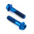 Titanium Clip-On / Handle Bar Mount Bolt Kit Race Spec Blue Titanium Clip-On / Handle Bar Mount Bolt Kit Race Spec Blue