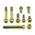 Titanium Crash Bar Mounting Bolts Gold Titanium Crash Bar Mounting Bolts Gold