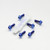 Titanium Disc Bolt M6x20mm Flanged Hex Pack x6 Rear Blue