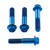 Titanium Front Axle Pinch Bolt Kit Race Spec Blue Titanium Front Axle Pinch Bolt Kit Race Spec Blue