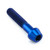 Titanium Front Axle Pinch Bolt Kit Blue