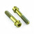 Titanium Front Axle Pinch Bolt Kit Flanged Socket Cap Race Spec Gold Titanium Front Axle Pinch Bolt Kit Flanged Socket Cap Race Spec Gold
