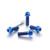 Titanium Front Caliper Pinch Bolt Kit DualDrive Blue