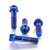 Titanium Front Brake Caliper Mount Bolt Kit DualDrive Blue
